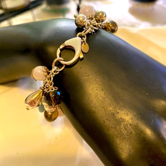 GEMSTONE CHARM BRACELET STERLING SILVER - Picture 4 of 8